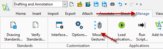 DraftSight Mouse gesture aanpassen_2
