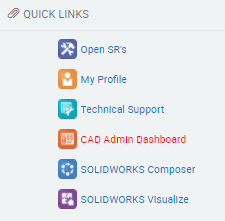 Quick Links CAD Admin